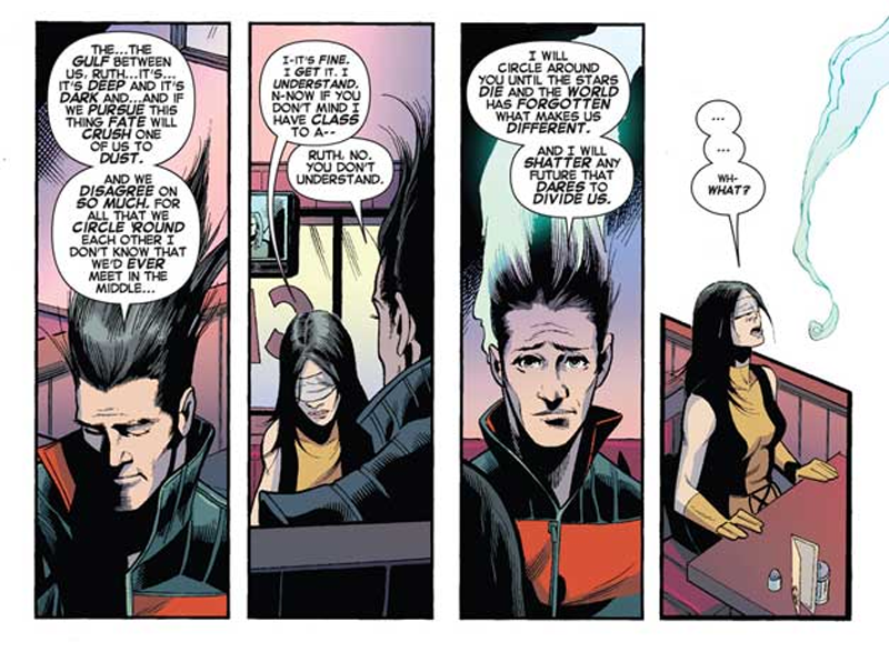David disappears out of existence in X-Men Legacy #24. Art by Tan Eng Huat.